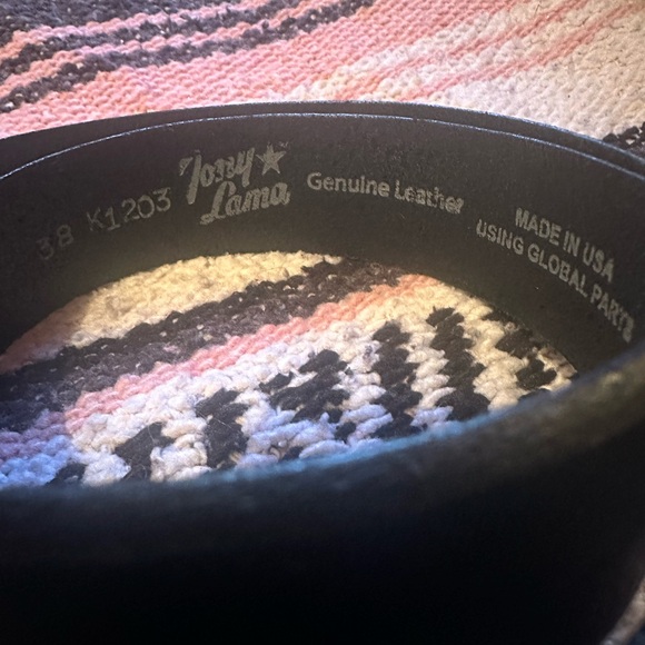 Tony Lama Black Leather Belt - Picture 1 of 3
